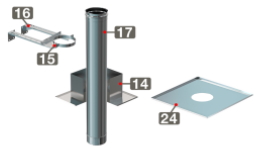 Схема одностенного дымохода
