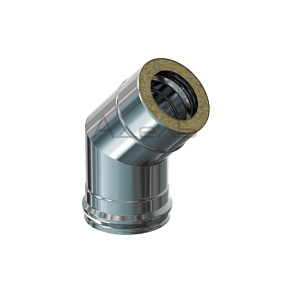 Отвод сэндвич дымохода 135 (45)