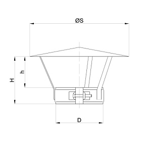 Зонт дымохода