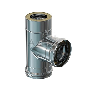 Тройник сэндвич дымохода 90