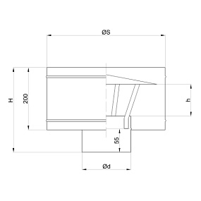 Зонт с дефлектором П