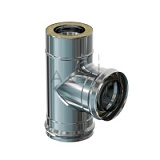 Тройник сэндвич дымохода 90