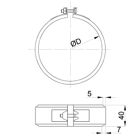 Хомут для дымохода